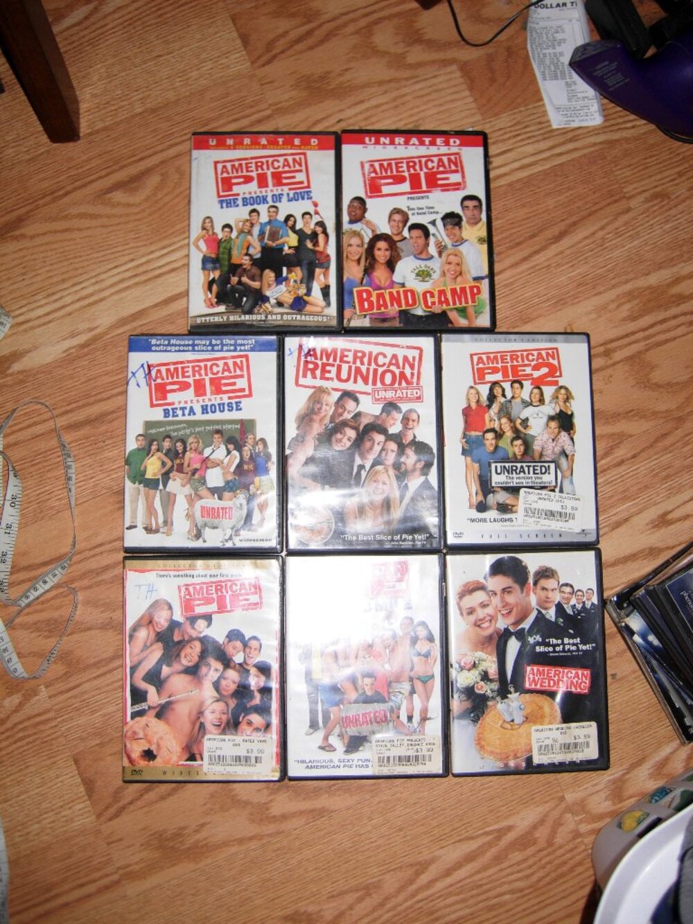 American Pie 8 Movie DVD Lot